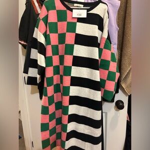 Jade Multicolor Checkered Sweater